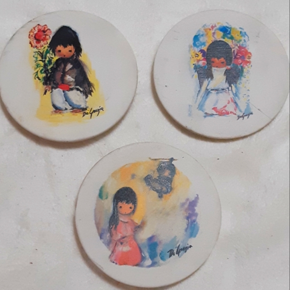 Artist Coasters Ceramic Pottery Table sitters Children